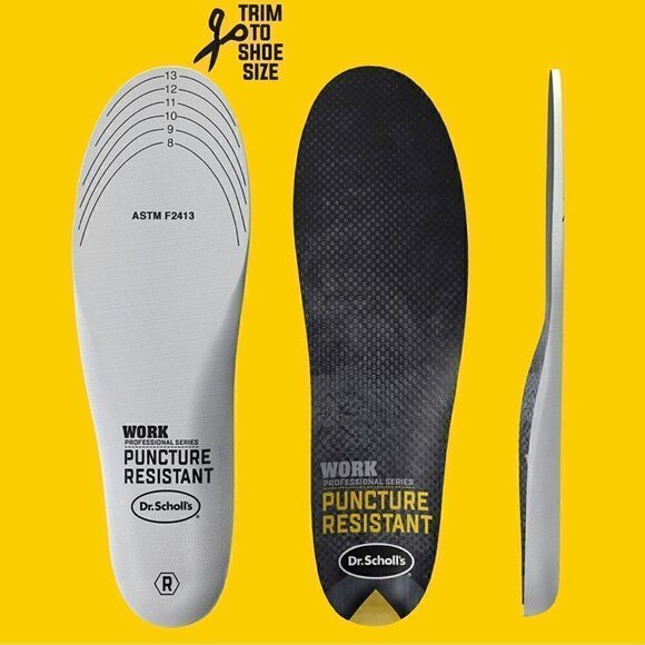COPY 1- Dr. Scholl's Puncture Resistant Insoles, Men's 8-14, 2 pair for 1 price! - Picture 5 of 8